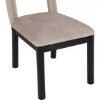 Meridian Furniture, Chaise de salle à manger en velours Conrad