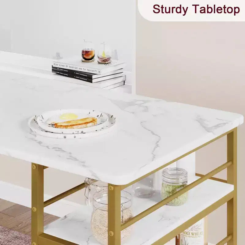 Lot de tabourets de bar, tabourets de bar rembourrés avec pieds en métal, repose-pieds et dossier, assise en PU, chaises hauteur cuisine