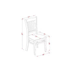 HomeStock Ensemble table et chaises de cuisine 5 pièces comprend une table de salle à manger ronde avec abattants et 4 chaises de salle à manger, 42x42 pouces, blanc lin