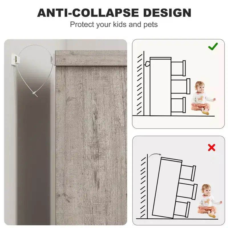 Commode TROPOW 6 tiroirs pour chambre à coucher, organiseur double moderne avec poignées encastrées, commode en bois pour salon