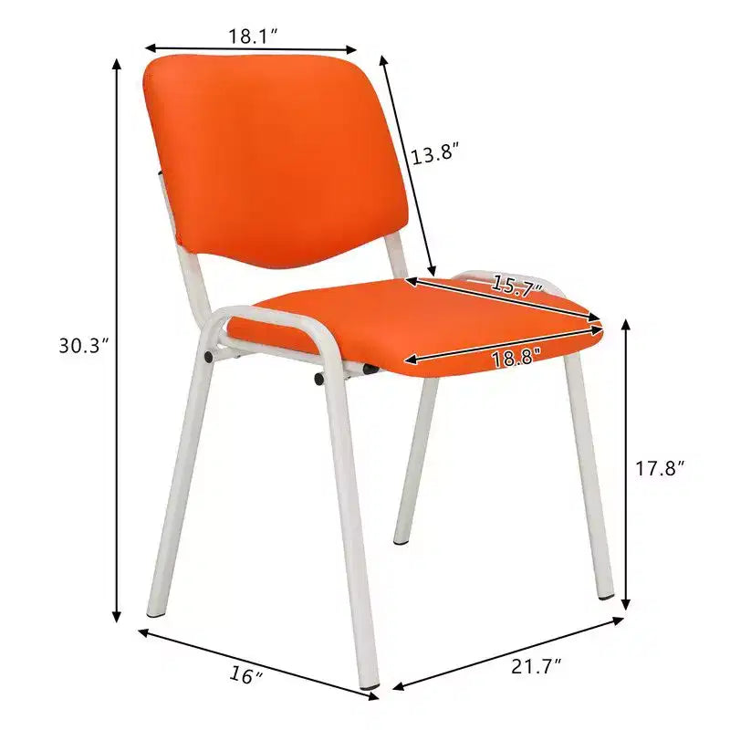Karl Home Lot de 5 chaises de salle d'attente empilables