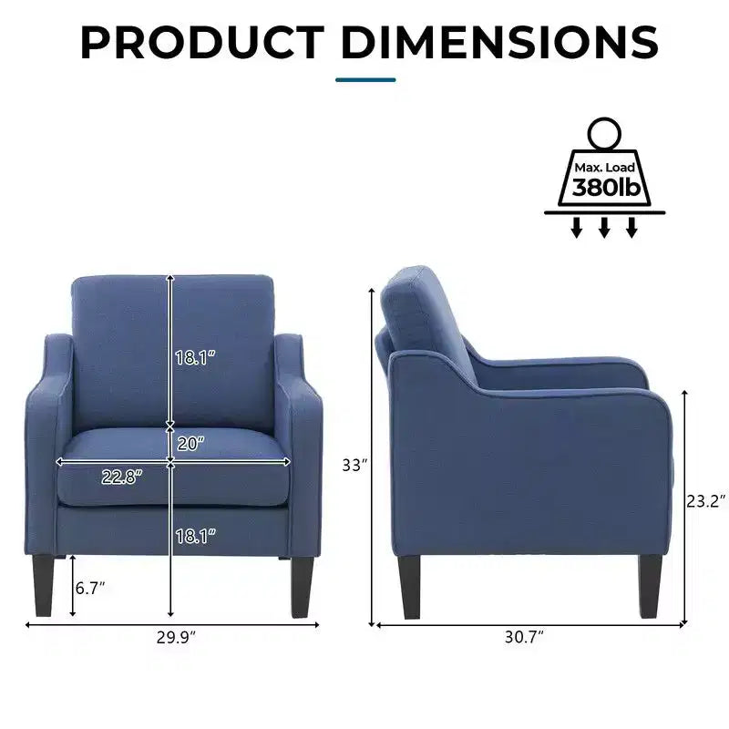 Karl Home | Fauteuil simple de 29,9 pouces de large