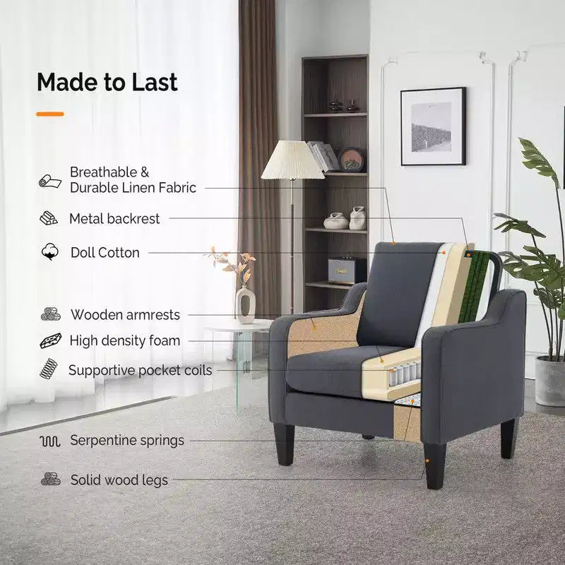 Karl Home | Fauteuil simple de 29,9 pouces de large