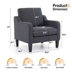 Karl Home | Fauteuil simple de 29,9 pouces de large