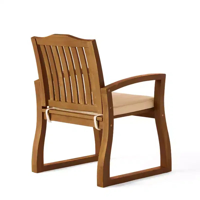 Fauteuil en bois MAYEERTY KD, design démontable, accoudoirs confortables pour salon et coin lecture