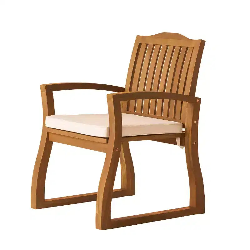 Fauteuil en bois MAYEERTY KD, design démontable, accoudoirs confortables pour salon et coin lecture