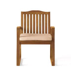 Fauteuil en bois MAYEERTY KD, design démontable, accoudoirs confortables pour salon et coin lecture