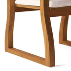 Fauteuil en bois MAYEERTY KD, design démontable, accoudoirs confortables pour salon et coin lecture