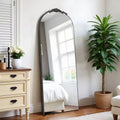 Wooden Right-Angled Arch Full-Length Mirror