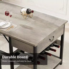 Ensemble de salle à manger pour 4, table de cuisine avec bancs rembourrés, table de salle à manger de cuisine pour petit espace