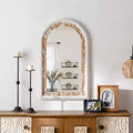 Maxax Wood Arch Decorative Wall Mirror