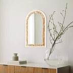 Miroir mural décoratif en arche Maxax en bois