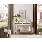 Probe Hues Table Console d'entrée Moderne et Élégante avec Tiroirs et Étagère en Métal