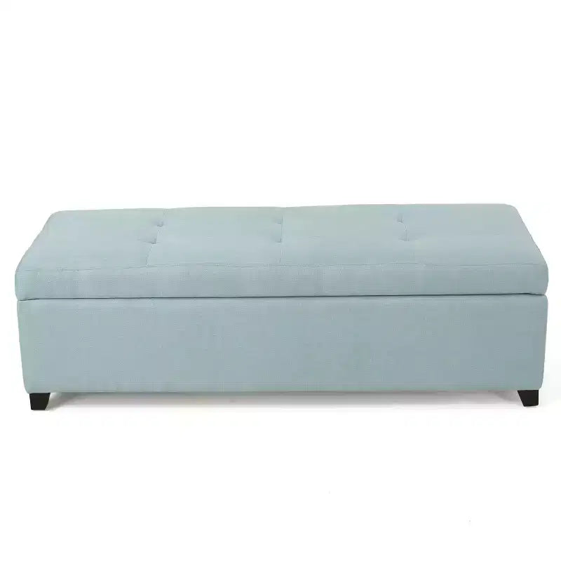 Banc ottoman de rangement capitonné contemporain Gannon GDFStudio