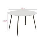 Table de salle à manger ajourée Home Design, gris clair/gris