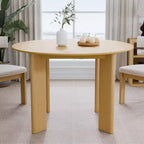 PexFix 45 Oak Solid Wood Farmhouse Dining Table Round Wood Top for Modern Dining Rooms & Family Gatherings