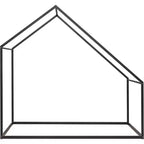 Lit Cabane Enfant Acekool - Cadre Métallique Simple avec Toit