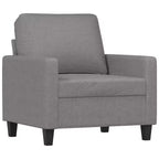 vidaXL Sofa Chair Light Gray 23.6 Fabric