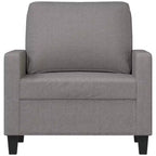 vidaXL Fauteuil Gris Clair Tissu 60 cm