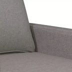 vidaXL Fauteuil Gris Clair Tissu 60 cm
