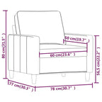 vidaXL Fauteuil Noir Velours (100 % polyester), Métal Simple