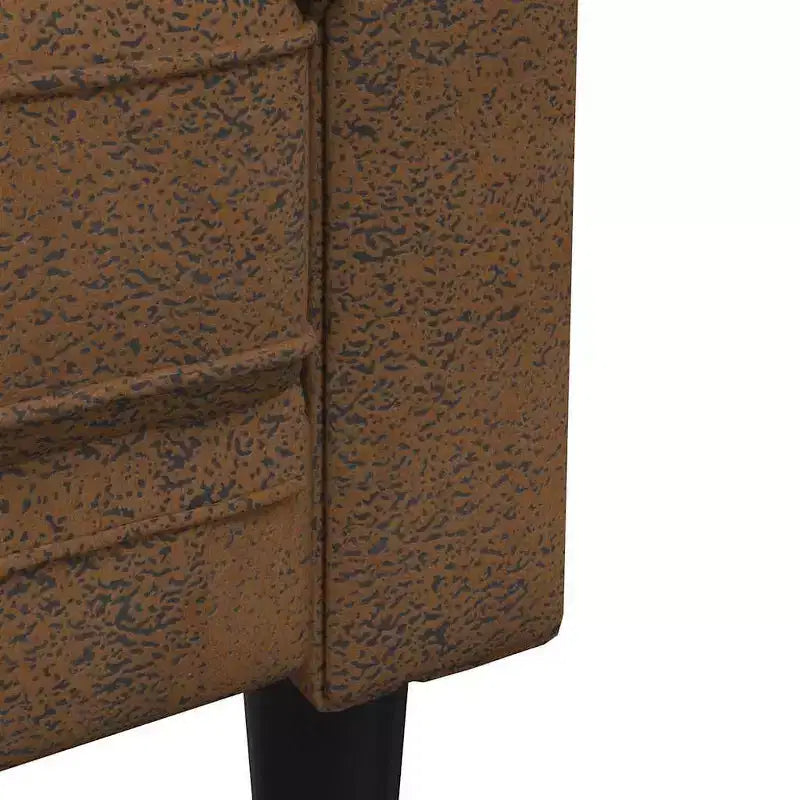 vidaXL Canapé Chesterfield Rembourré Fauteuil Meuble de Salon Tissu - Canapé Marron