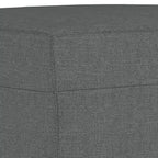 vidaXL Ensemble de canapés Tissu gris foncé (100 % polyester), métal, textilène, contreplaqué