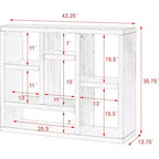Étagère 7 cubes Acekool, meuble de rangement moderne en bois, bibliothèque ouverte 3 étagères pour chambre d'enfant, entrée, salon, Naturel