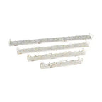 Storied Home Farmhouse Decorative Iron Ledges, Distressed Cream, Set of 4 Sizes