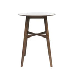 GDFStudio Elise Ensemble de bar 5 pièces rembourré en tissu de style Mid-Century Modern