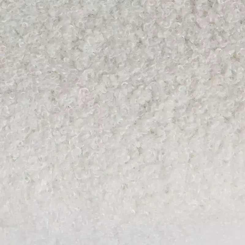 Ottoman carré rembourré bouclette Storied Home, crème