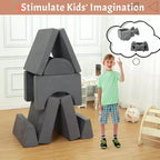 GustoWave Canapé Modulable 8 Pièces pour Enfants, Canapé de Jeu Modulable, Canapé Convertible pour Enfants avec Housse Amovible