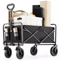 Chariot pliant tout-terrain robuste – Capacité de 150 kg pour le camping/les courses