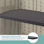 Kit d'étagères verticales Suncast, Étagères peu encombrantes pour structures de rangement extérieur murales, 27,75 L x 14,5 P x 1,25 H, Noir