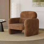 Modern Accent Chair, Wood Frame Sofa Chair, Comfortable Reading Armchair for Living Room, Bedroom, Apartment, Corner