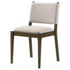 Coaster, Chaise de salle à manger latérale rembourrée Ottawa, marron (lot de 2)