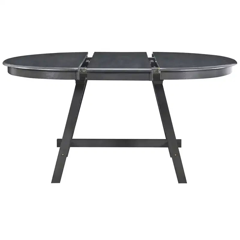 Okak Table à Manger Ronde Extensible, Table à Manger en Bois Moderne Mid-Century pour 4 à 6 Personnes, pour Salle de Réunion, Salon