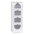 Meuble de Salle de Bain Fin sur Pied - Petit Organisateur de Rangement avec Tiroirs, 30 x 30 x 84 cm