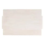 Table Basse Royal Hampton | 45 Table Rectangulaire en Bois de Mangue Faite à la Main | Base Solide Asymétrique