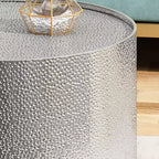 GDFStudio Geyer – Ensemble de 3 tables d'appoint et basse rondes modernes en fer