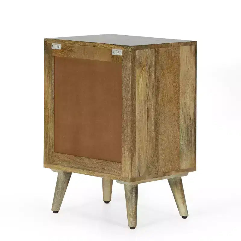 GDFStudio Stowe Chevet bohème fait main en bois de manguier à 3 tiroirs