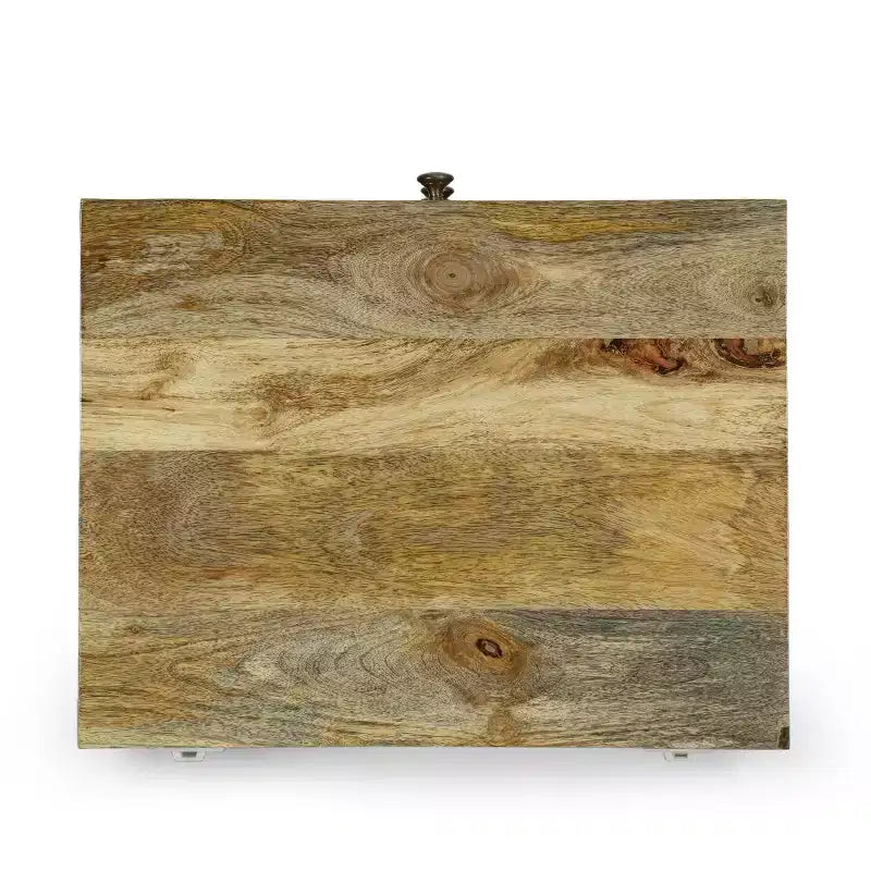 GDFStudio Stowe Chevet bohème fait main en bois de manguier à 3 tiroirs