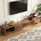 78,54 Meuble TV extensible en noyer moderne pour téléviseurs jusqu'à 100 Gaoyangjiaju