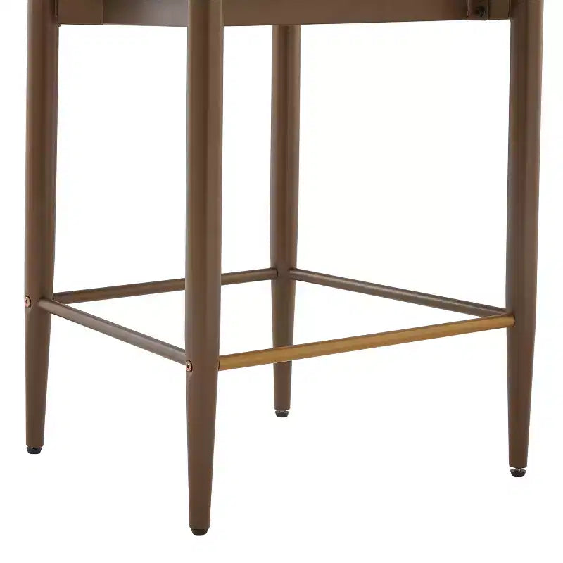 Christopher Knight Home Eloin Tabourets de comptoir sans accoudoirs rembourrés modernes (lot de 2)