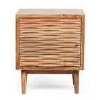 Table de chevet bohème faite main en bois d'acacia Luttrell de GDFStudio
