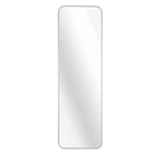 Whisen Miroir de porte mince 47x14 pouces, verre HD avec cadre en aluminium antirouille