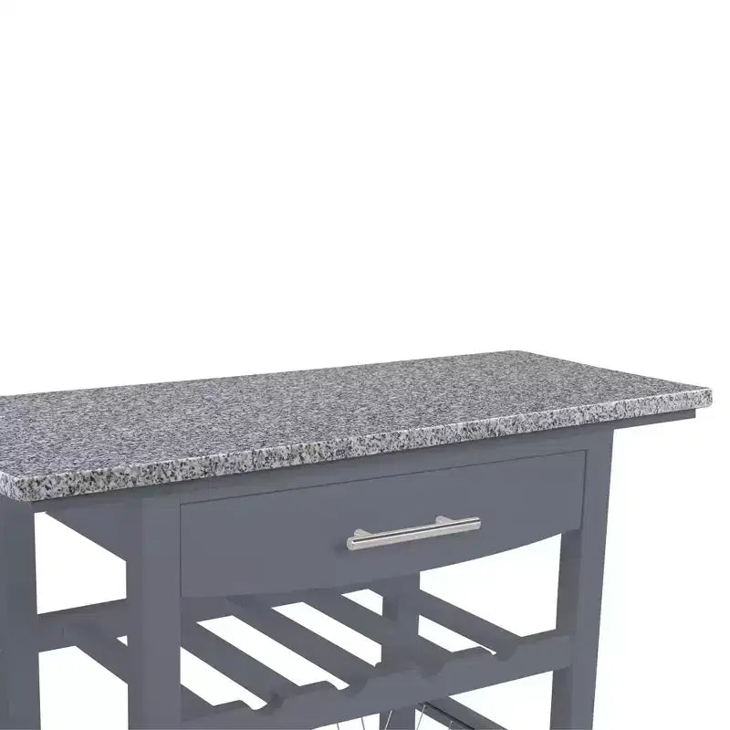 30Mobile Îlot de Cuisine Roulant Chariot de Service avec Tiroir Inférieur et Panier de Rangement Coulissant en Fil de Fer