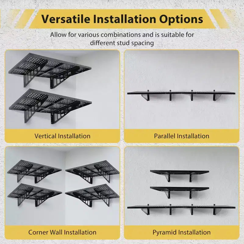 Lot de 2 étagères de rangement pour garage