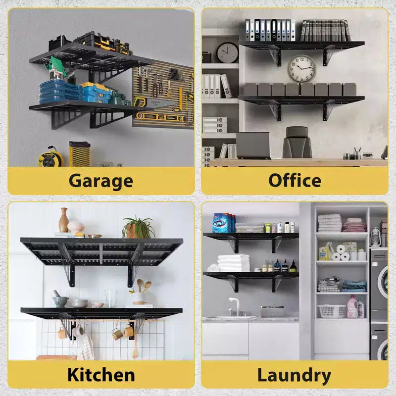 Lot de 2 étagères de rangement pour garage