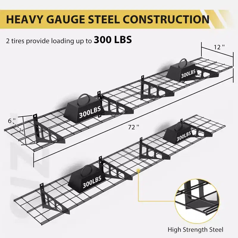Lot de 2 étagères de rangement pour garage